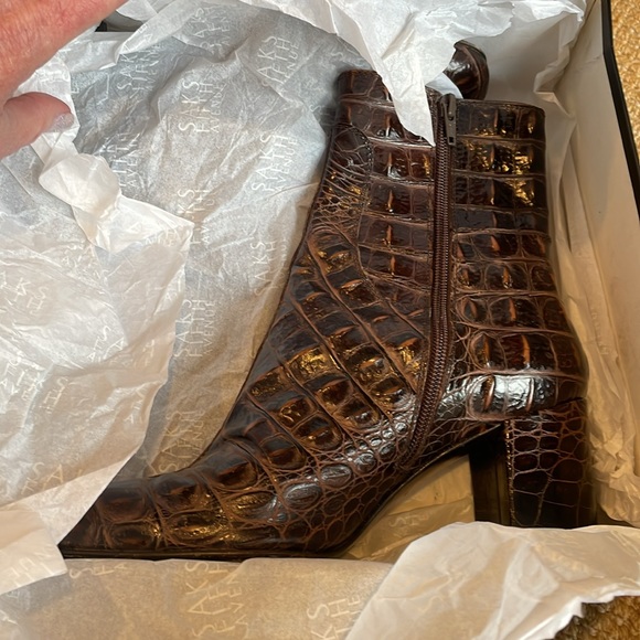 DOLCE & GABBANA HORNBACK BROWN  low boot size 39 1/2 - Picture 13 of 14